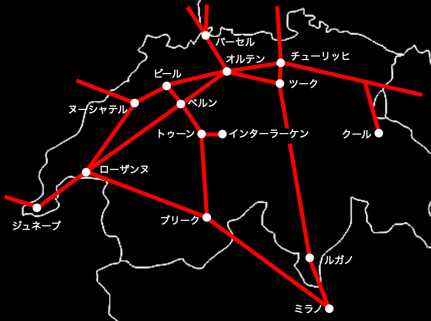 IC 運行路線図